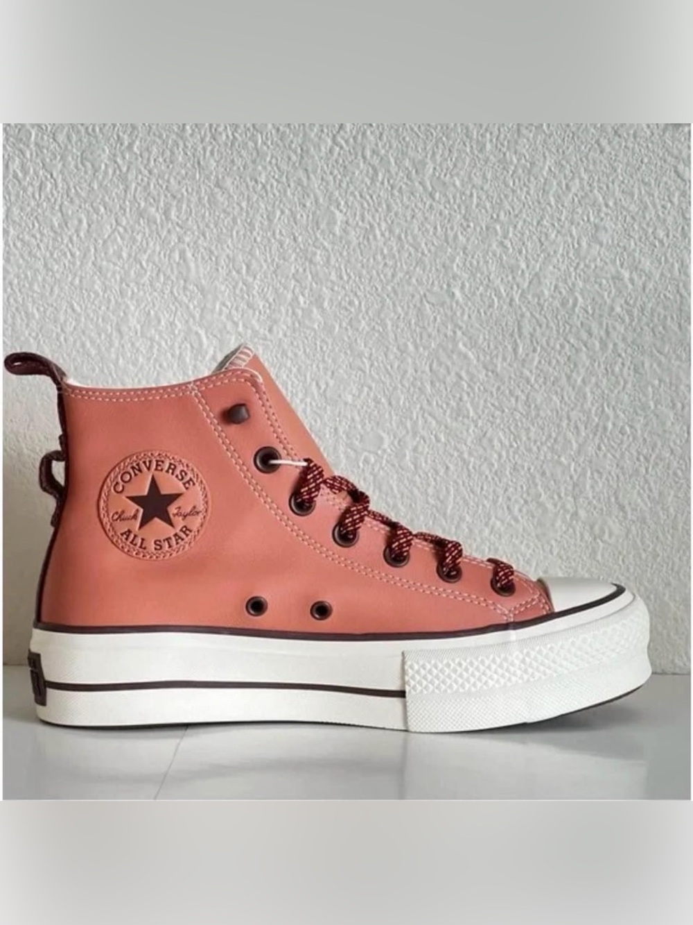 Converse Platform High Top Sneakers - Coral Pink